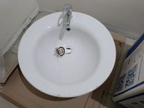 Раковина накладная для ванной диаметр 53см бу