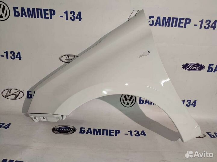 Крыло переднее левое Лада Гранта, калина 2 белое