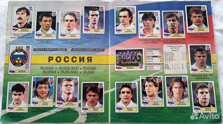 Журнал наклеек Panini WC USA 94