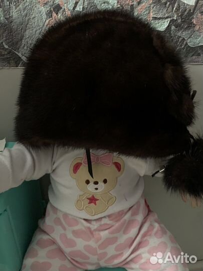 Шапка норковая женская