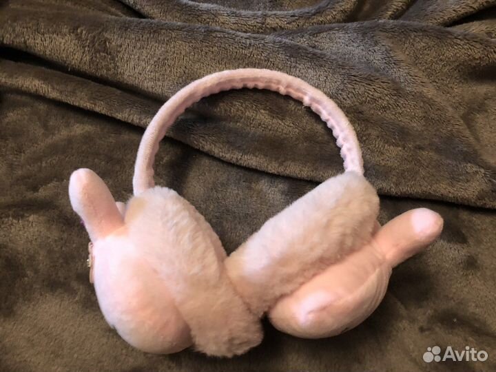 Теплые плюшевые наушники зайчик кошка