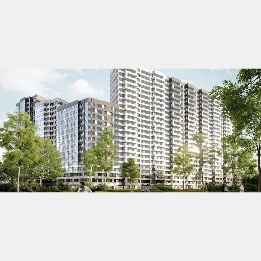 2-к. квартира, 45,4 м², 20/24 эт.