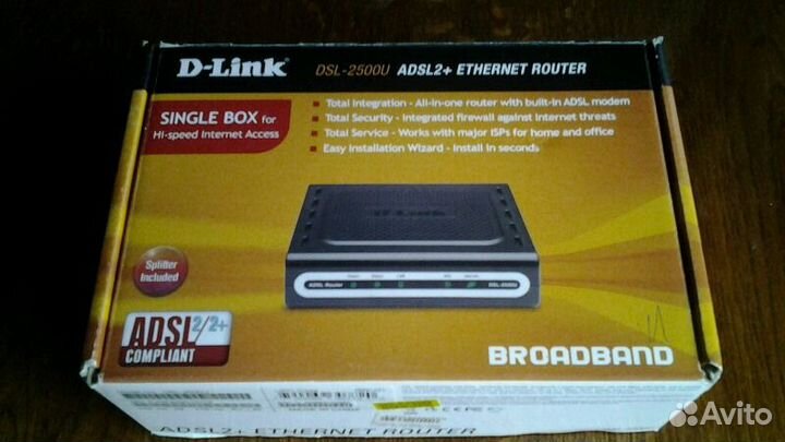 Модем D-Link DSL-2500U