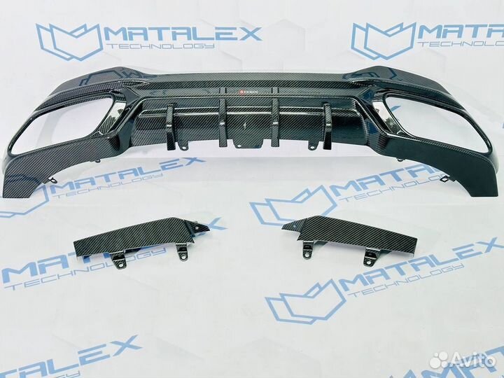 Диффузор с элеронами BMW G14 G15