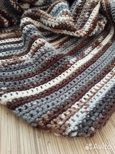 Шарф бактус вязаный ручная работа