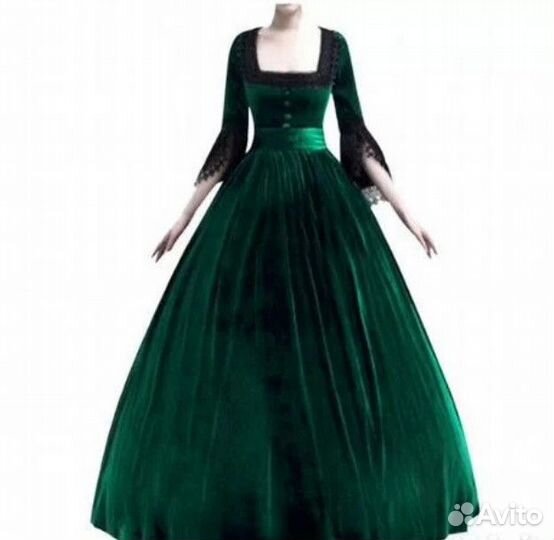 Платье средневековое ведьмочки хэллоуин