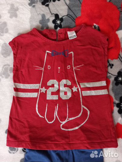 Вещи пакетом на девочку 68-74