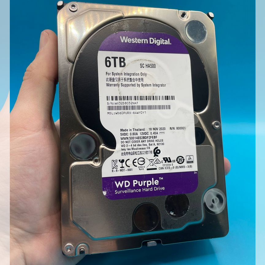 [WD60PURX] Жесткий Диск 6тб Wd Purple Wd60purx