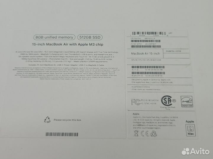 Macbook air М3 256