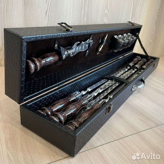 Шашлычный набор «Лайт», подарок, нож, шампура