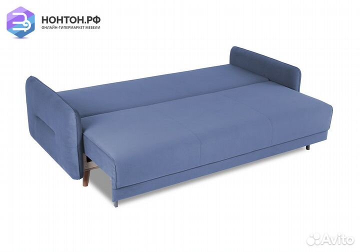 Диван пантограф Фолде серо-голубой