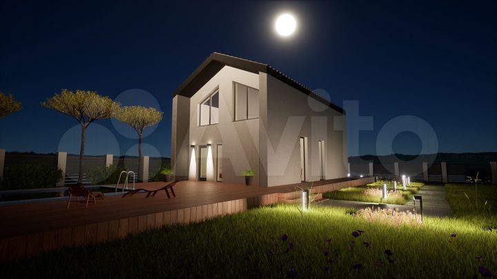 Коттедж 90 м² на участке 9 сот.