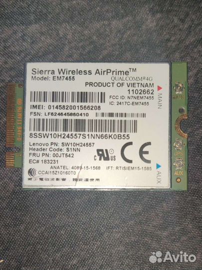 Lte модем 4G Sierra EM7455