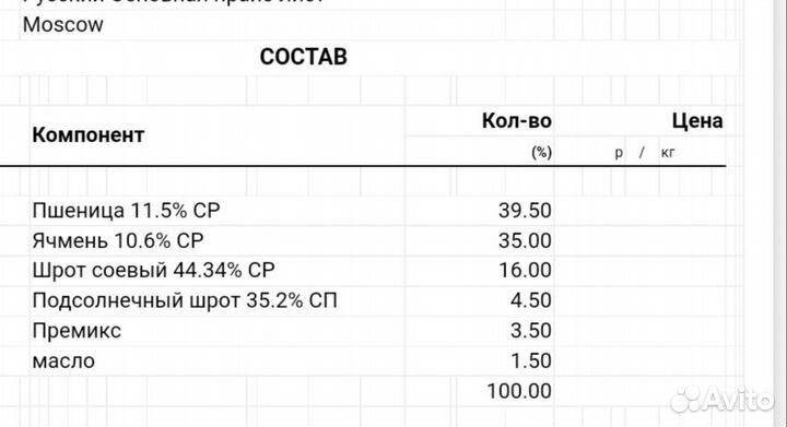Комбикорм для свиней