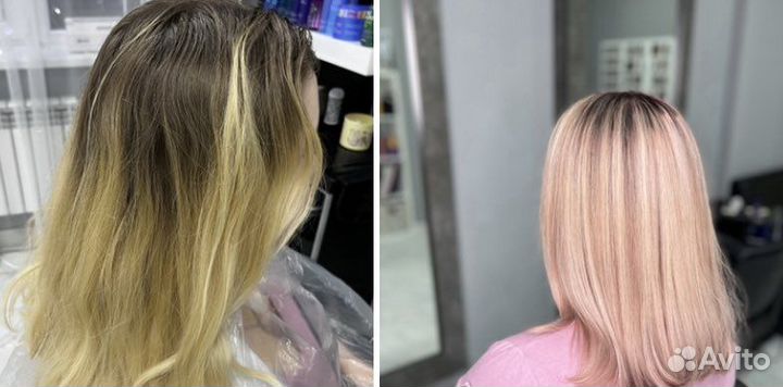 Окрашивание в один тон