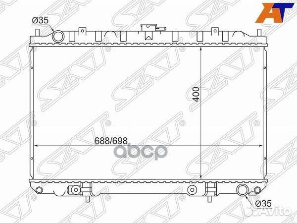 Радиатор Infiniti I30 99-04 / Nissan Cefiro 98-03