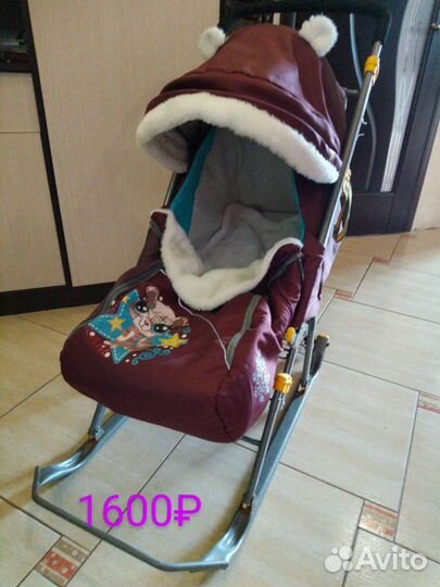 Санки коляска nika