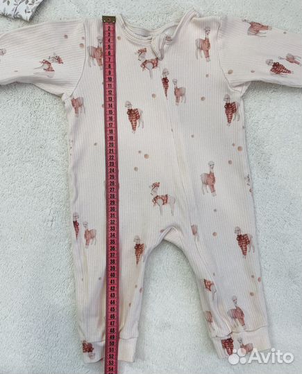 2 комбинезона-слипа на молнии и Боди 68