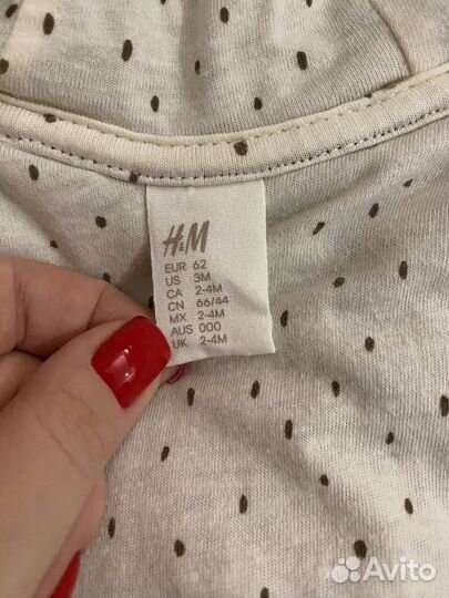 Комбинезон медведь h&m 3мес