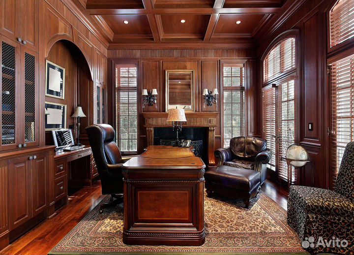 Кабинеты из дерева в итальянском стиле