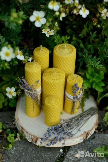 Свечи из вощины ручной работы