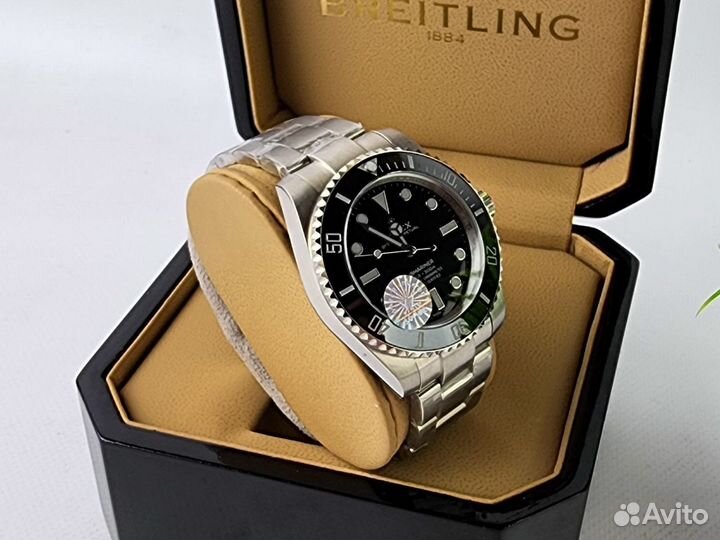 Часы мужские rolex submariner black без даты