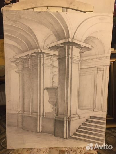 Интерьер академии художеств Репина