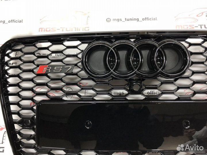 Решетка на Audi A7 10-14 гг. в стиле RS7 дизайн 4