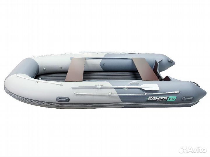 Надувная лодка gladiator E420S белая