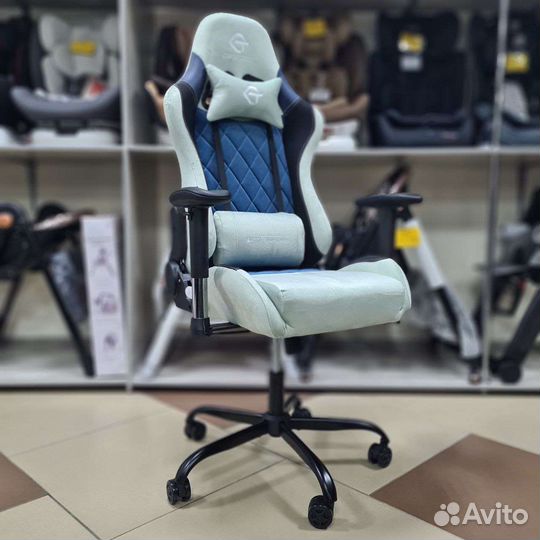 Игровое велюровое кресло