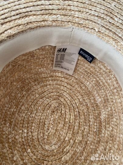 Шляпа женская соломенная H&M