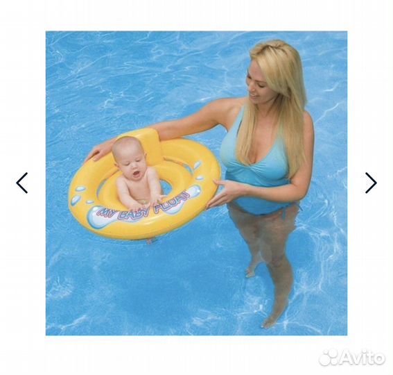 Intex детский надувной круг с сиденьем