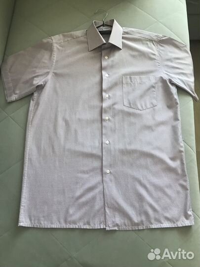 Рубашка мужская классическая с коротким рукавом