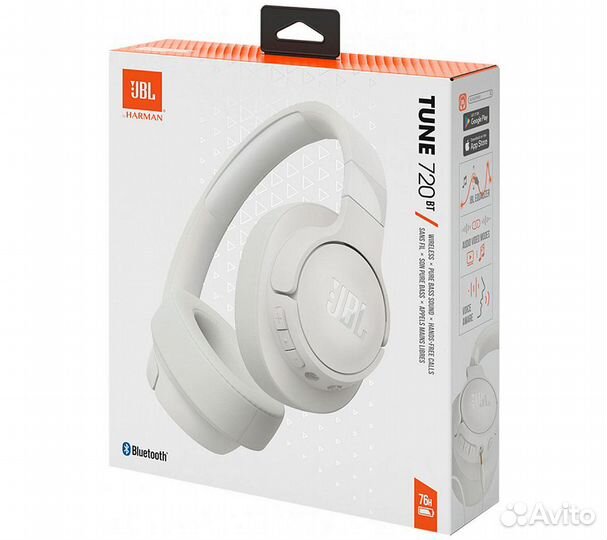 Наушники JBL Tune 720BT, белый