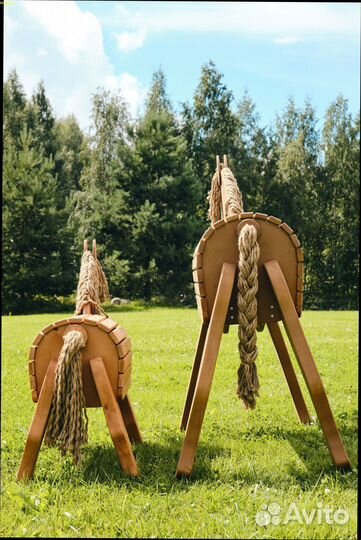 Игровая Фигура для улицы. Деревянная Лошадка