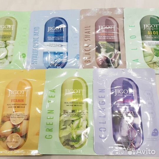 Маска тканевая Ekel, FarmStay, Jigott хлопок Корея