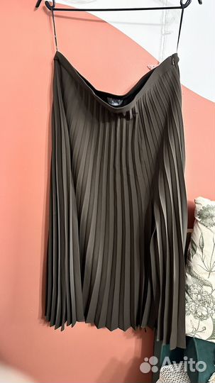 Юбка плиссе миди XL