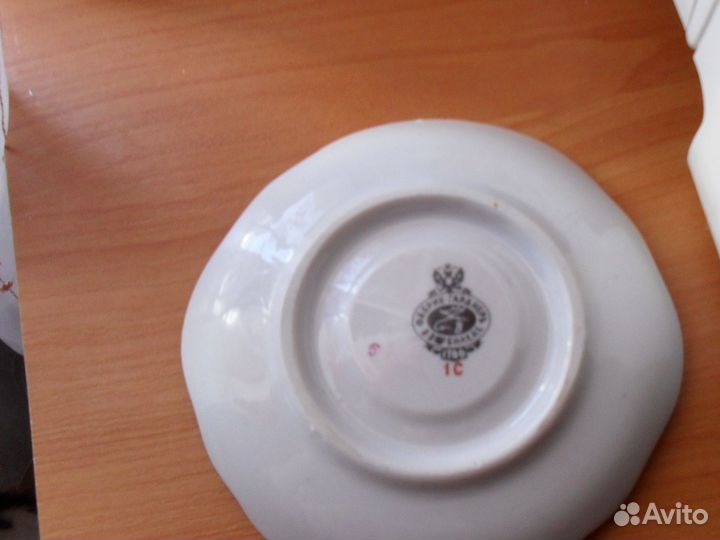 Кофейный сервиз.Кобальт с ручной росписью и золото