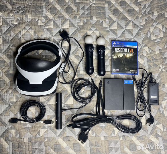 Sony playstation vr шлем+мувы+кабели+коробка