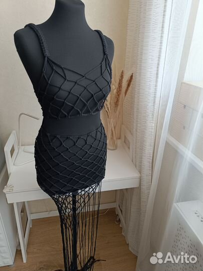 Костюм сетка макраме