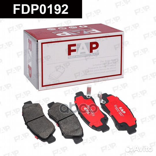 Тормозные колодки дисковые FDP0192 FDP0192 FAP