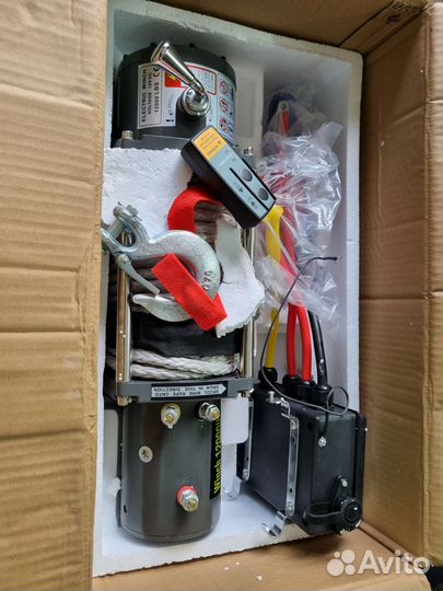 Лебедка electric winch 12000 синтетика