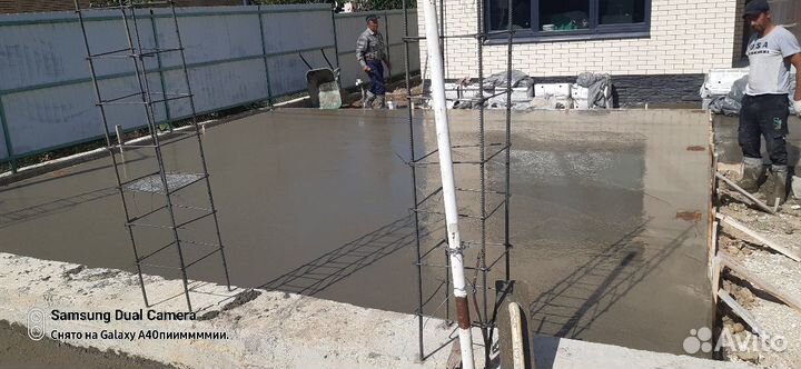 Заливка бетона