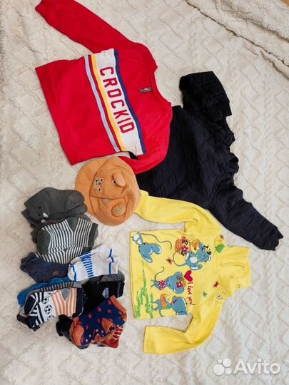 Вещи пакетом для мальчика 86 92
