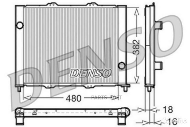 Denso DRM23099 DRM23099 радиатор системы охлаждени