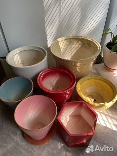 Горшки кашпо керамические