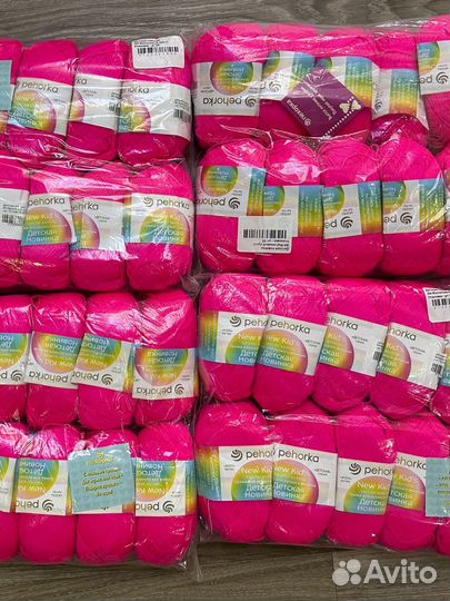 Пряжа Пехорка Детская новинка 84, Малиновый мусс