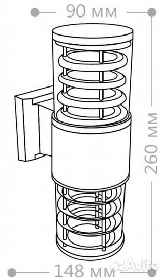 Садово-парковый светильник feron DH0802 230V E27