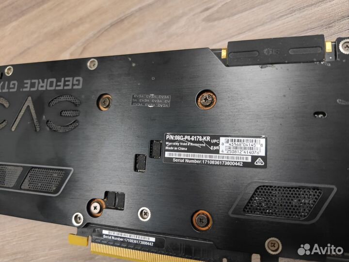 Видеокарта evga GTX 1070