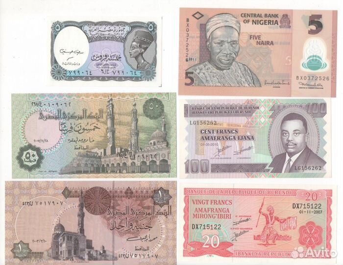 Банкноты Африки